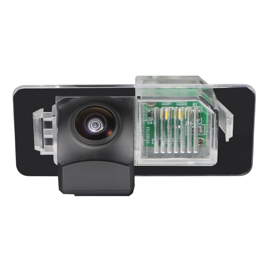 Camera marsarier BMW Seria 3 E90 E91 E92, Seria 5 E39 E60 E61, X6 E71 dedicata, MaxTech ULTRA Dynamic, suport lampa numar OEM, AHD 1080p CVBS 720p, unghi 155 grade, linii dinamice, RCA, navigatii Android aftermarket