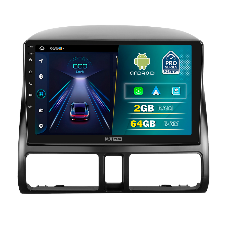 Navigatie Honda CR-V II (2002-2006) dedicata, MaxTech® PRO SERIES, 2 GB Ram 64 GB Rom, Carplay si Android auto, Ecran 9 ” HD Touch, GPS, Wifi, Bluetooth, Radio, USB, EQ, DSP, Waze