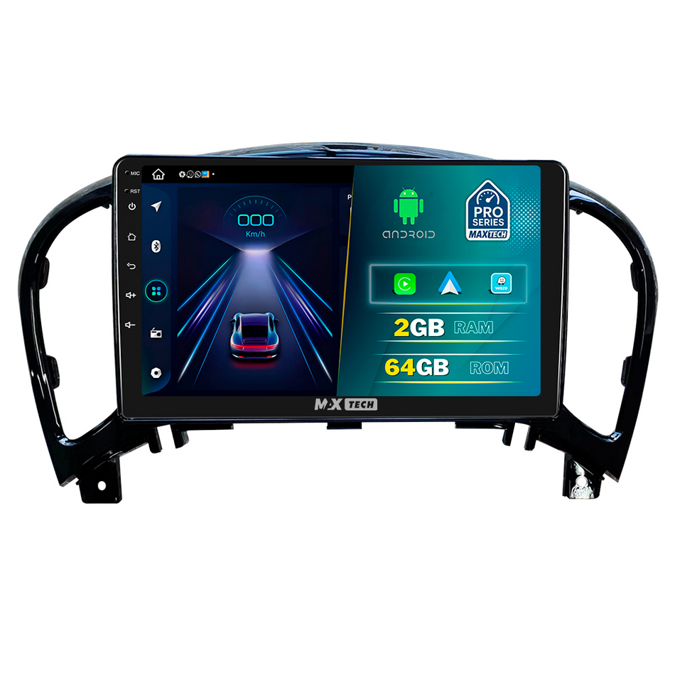 Navigatie Nissan Juke I Facelift (2014-2019) dedicata, MaxTech® PRO SERIES, 2 GB Ram 64 GB Rom, Carplay si Android auto, Ecran 9” HD Touch, GPS, Wifi, Bluetooth, Radio, USB, EQ, DSP, Waze