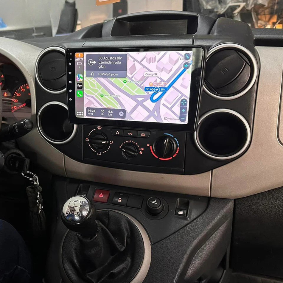 Navigatie Citroen Berlingo II (2015-2018) facelift / Peugeot Partner II (2008-2018) dedicata, MaxTech® PRO SERIES, 8 GB Ram 128 GB Rom, OctaCore, Carplay si Android auto, Ecran 9” HD Touch, Sim 4G, ADI/HI-Res, GPS, Wifi, Bluetooth, Radio, USB, EQ, DSP