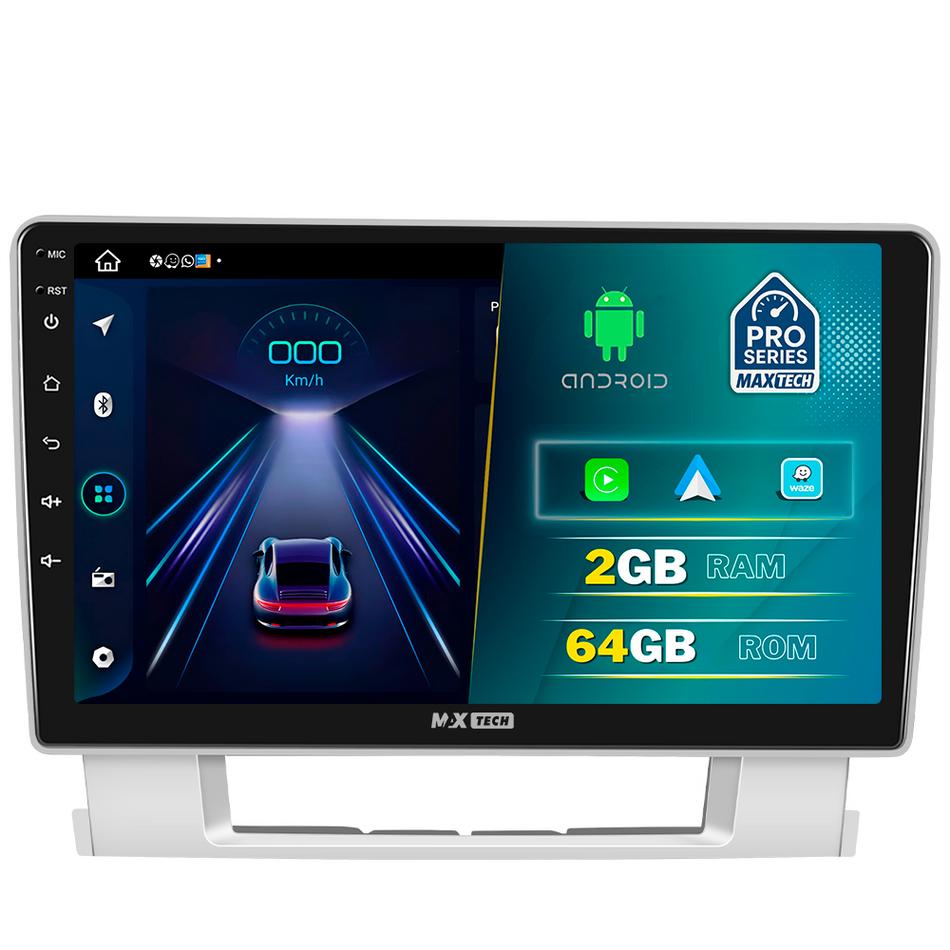 Navigatie Opel Astra J 2010–2017 dedicata, MaxTech® PRO SERIES, 2 GB Ram 64 GB Rom, Carplay si Android auto, Ecran 9” HD Touch, GPS, Wifi, Bluetooth, Radio, USB, EQ, DSP, Waze