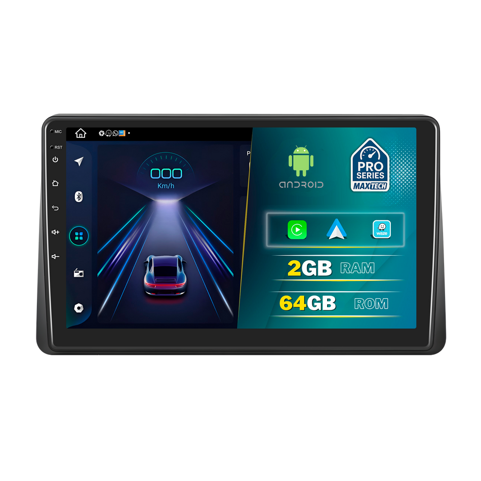 Navigatie Renault Arkana (2021-2023) dedicata, MaxTech® PRO SERIES, 2 GB Ram 64 GB Rom, Carplay si Android auto, Ecran 10” HD Touch, GPS, Wifi, Bluetooth, Radio, USB, EQ, DSP, Waze