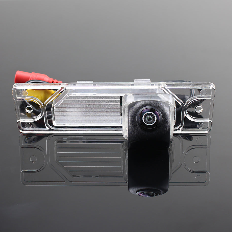 Camera marsarier Renault Koleos I MK1 HY, Renault Samsung QM5 dedicata, MaxTech ECO, suport lampa numar OEM, Fisheye CVBS 720x480, unghi 120 grade, RCA, navigatii Android aftermarket