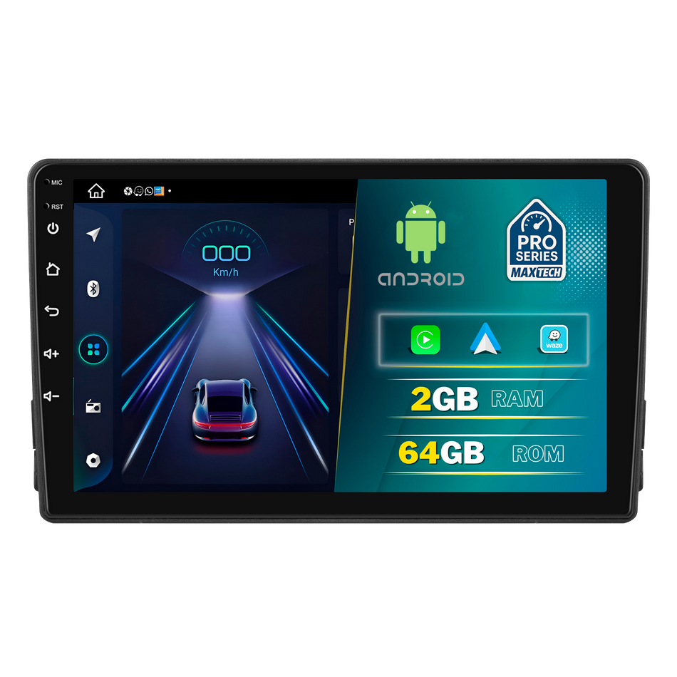Navigatie  Toyota AURIS II (2013-2015) pre-facelift dedicata, MaxTech® PRO SERIES, 2 GB Ram 64 GB Rom, Carplay si Android auto, Ecran 9” HD Touch, GPS, Wifi, Bluetooth, Radio, USB, EQ, DSP, Waze