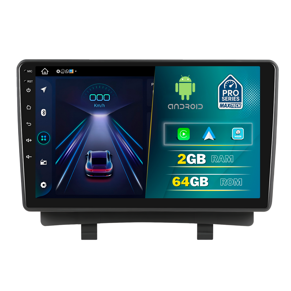 Navigatie Opel Zafira C/Tourer 2011–2016 (pre-facelift)  dedicata, MaxTech® PRO SERIES, 2 GB Ram 64 GB Rom, Carplay si Android auto, Ecran 9” HD Touch, GPS, Wifi, Bluetooth, Radio, USB, EQ, DSP, Waze