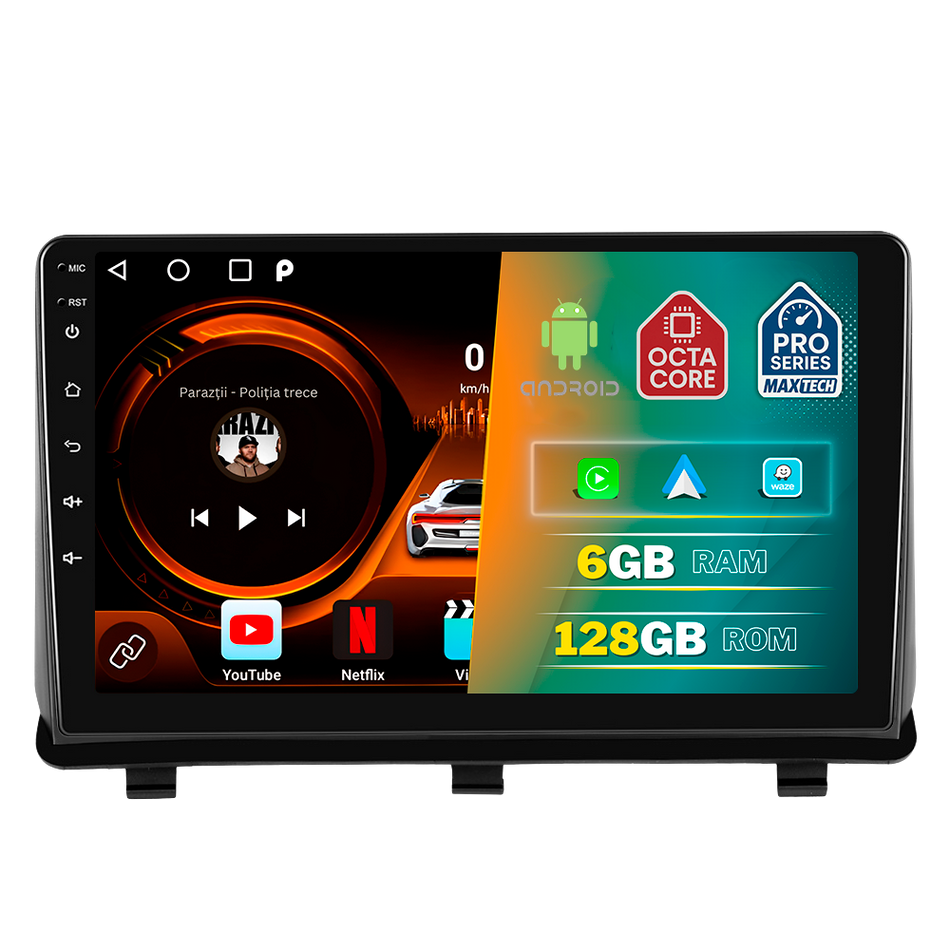 Navigatie Opel Antara (2008-2012) pre-facelift dedicata, MaxTech® PRO SERIES, 6 GB Ram 128 GB Rom, Carplay si Android auto, Ecran 9” HD Touch, GPS, Wifi, Bluetooth, Radio, USB, EQ, DSP, Waze