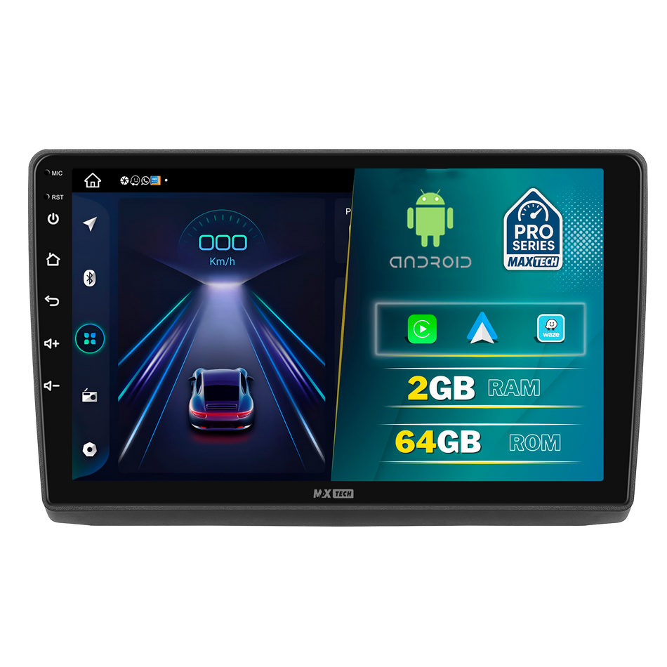 Navigatie Renault Trafic II / Opel Vivaro A / Nissan Primastar (2001–2014) dedicata, MaxTech® PRO SERIES, 2 GB Ram 64 GB Rom, Carplay si Android auto, Ecran 10” HD Touch, GPS, Wifi, Bluetooth, Radio, USB, EQ, DSP, Waze