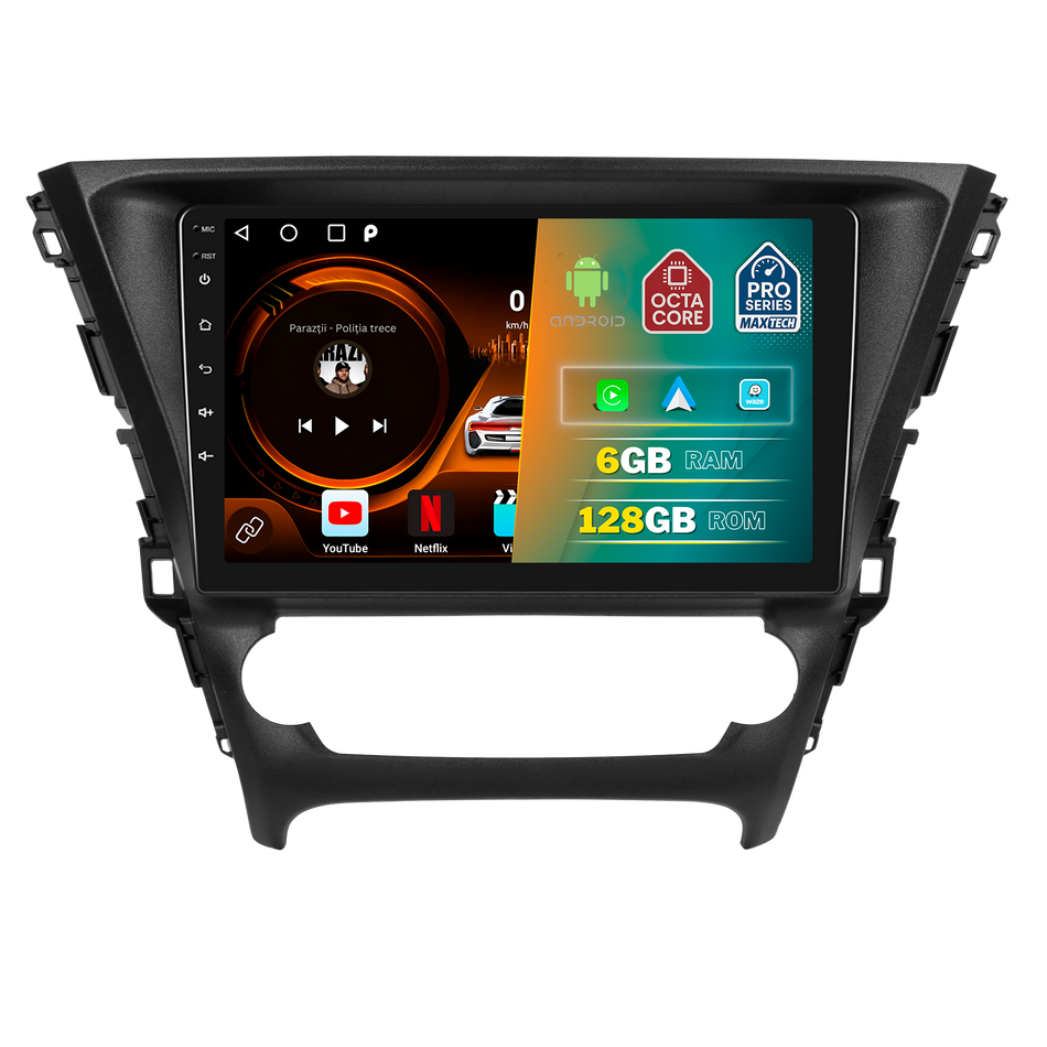 Navigatie Toyota Avensis III (2015-2018) T27 facelift dedicata, MaxTech® PRO SERIES, 6 GB Ram 128 GB Rom, Carplay si Android auto, Ecran 10” HD Touch, GPS, Wifi, Bluetooth, Radio, USB, EQ, DSP, Waze