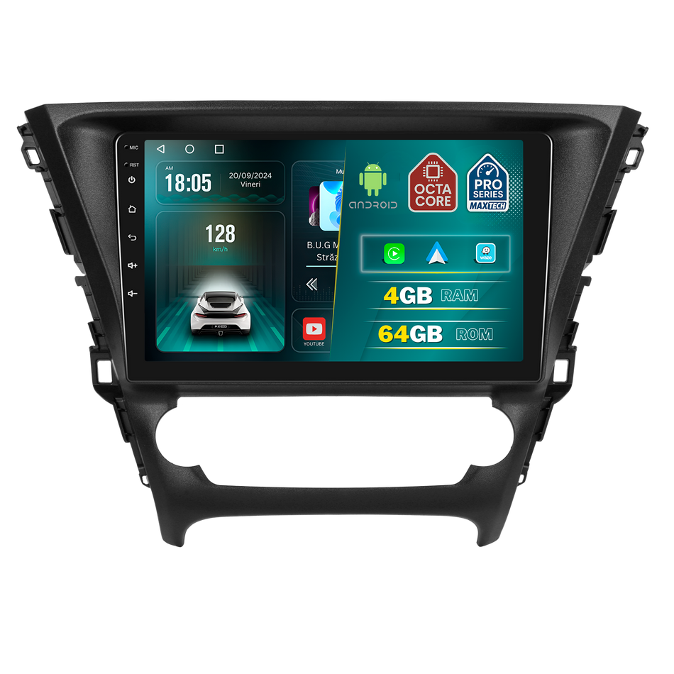 Navigatie Toyota Avensis III (2015-2018) T27 facelift dedicata, MaxTech® PRO SERIES, 4 GB Ram 64 GB Rom, Carplay si Android auto, Ecran 10 ” HD Touch, GPS, Wifi, Bluetooth, Radio, USB, EQ, DSP, Waze
