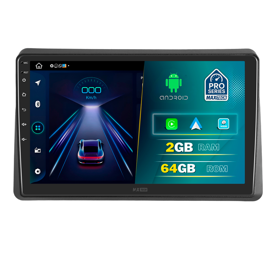 Navigatie Renault Master III (2019-2024) Facelift dedicata, MaxTech® PRO SERIES, 2 GB Ram 64 GB Rom, Carplay si Android auto, Ecran 10” HD Touch, GPS, Wifi, Bluetooth, Radio, USB, EQ, DSP, Waze