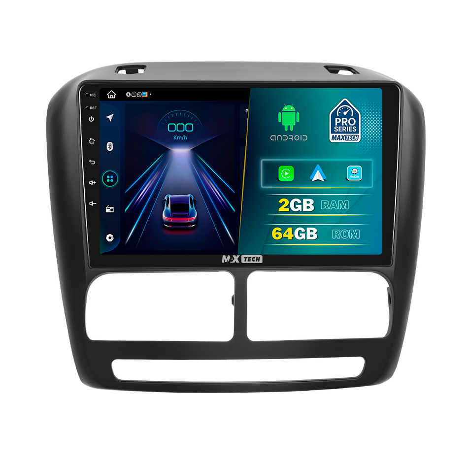 Navigatie Fiat Doblo II 2010–2015 (pre-facelift) / Opel Combo D 2011–2018 dedicata, MaxTech® PRO SERIES, 2 GB Ram 64 GB Rom, Carplay si Android auto, Ecran 9” HD Touch, GPS, Wifi, Bluetooth, Radio, USB, EQ, DSP, Waze