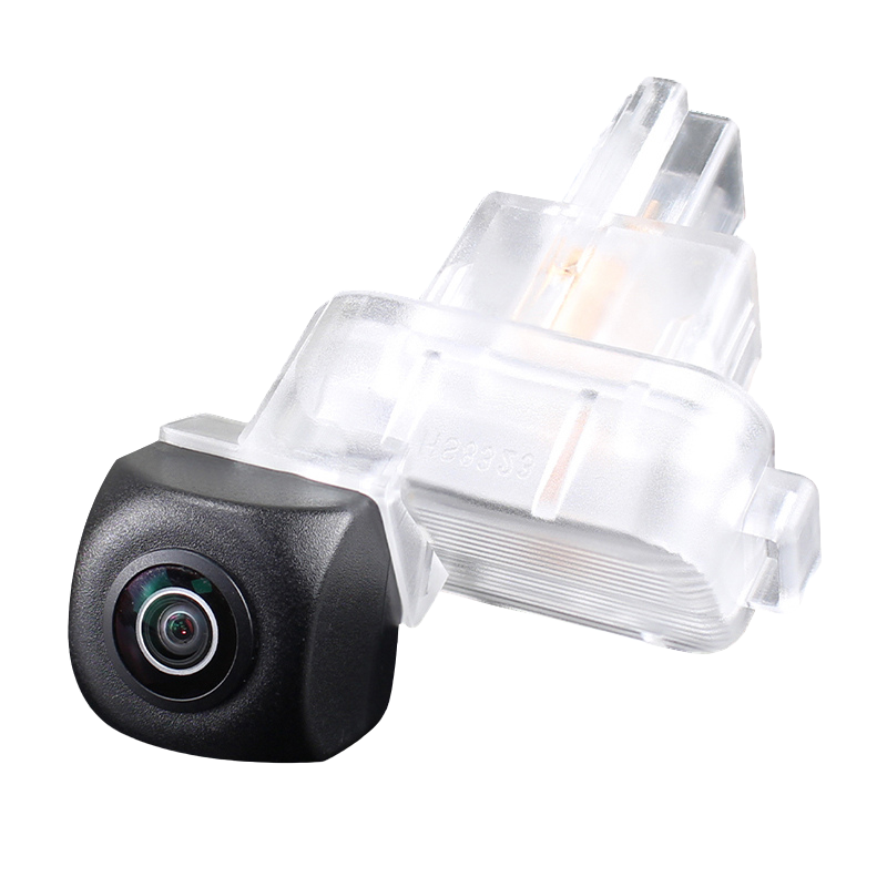 Camera marsarier Mazda 3 BM BN dedicata, MaxTech ULTRA Dynamic, suport lampa numar OEM, AHD 1080p CVBS 720p, unghi 155 grade, linii dinamice, RCA, navigatii Android aftermarket