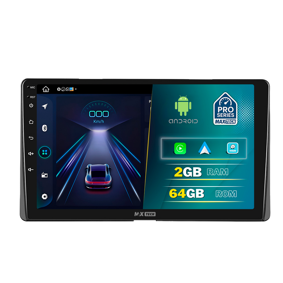 Navigatie Toyota Sienna 3 (2015-2020) facelift dedicata, MaxTech® PRO SERIES, 2 GB Ram 64 GB Rom, Carplay si Android auto, Ecran 9” HD Touch, GPS, Wifi, Bluetooth, Radio, USB, EQ, DSP, Waze
