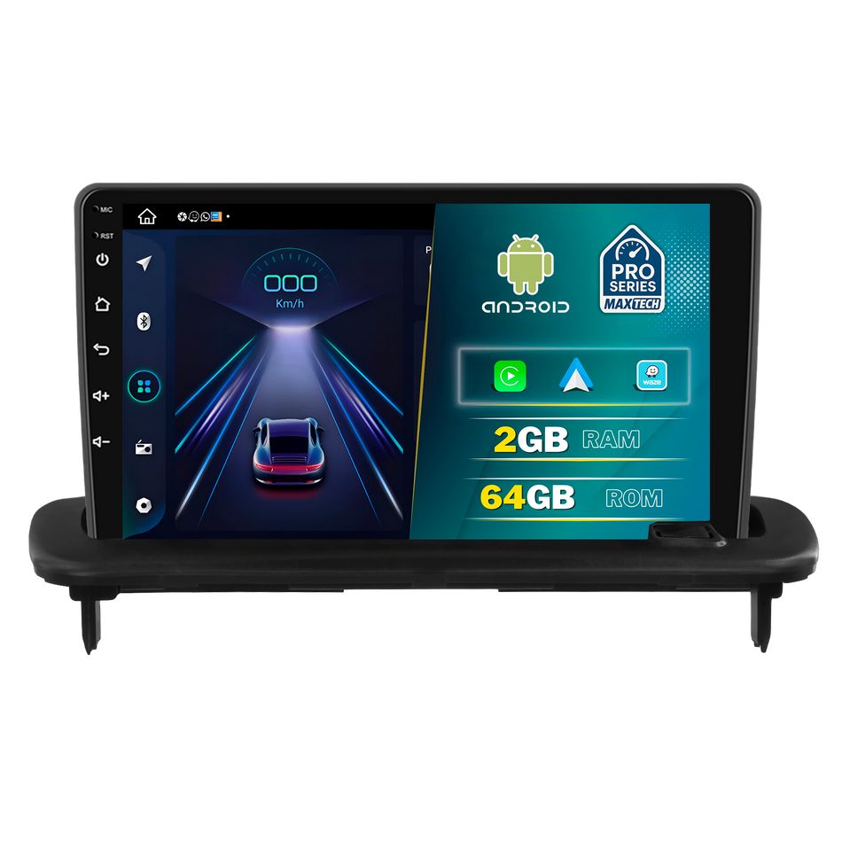 Navigatie Volvo S40 / C30 / C70 II (2004–2013) dedicata, MaxTech® PRO SERIES, 2 GB Ram 64 GB Rom, Carplay si Android auto, Ecran 9 ” HD Touch, GPS, Wifi, Bluetooth, Radio, USB, EQ, DSP, Waze