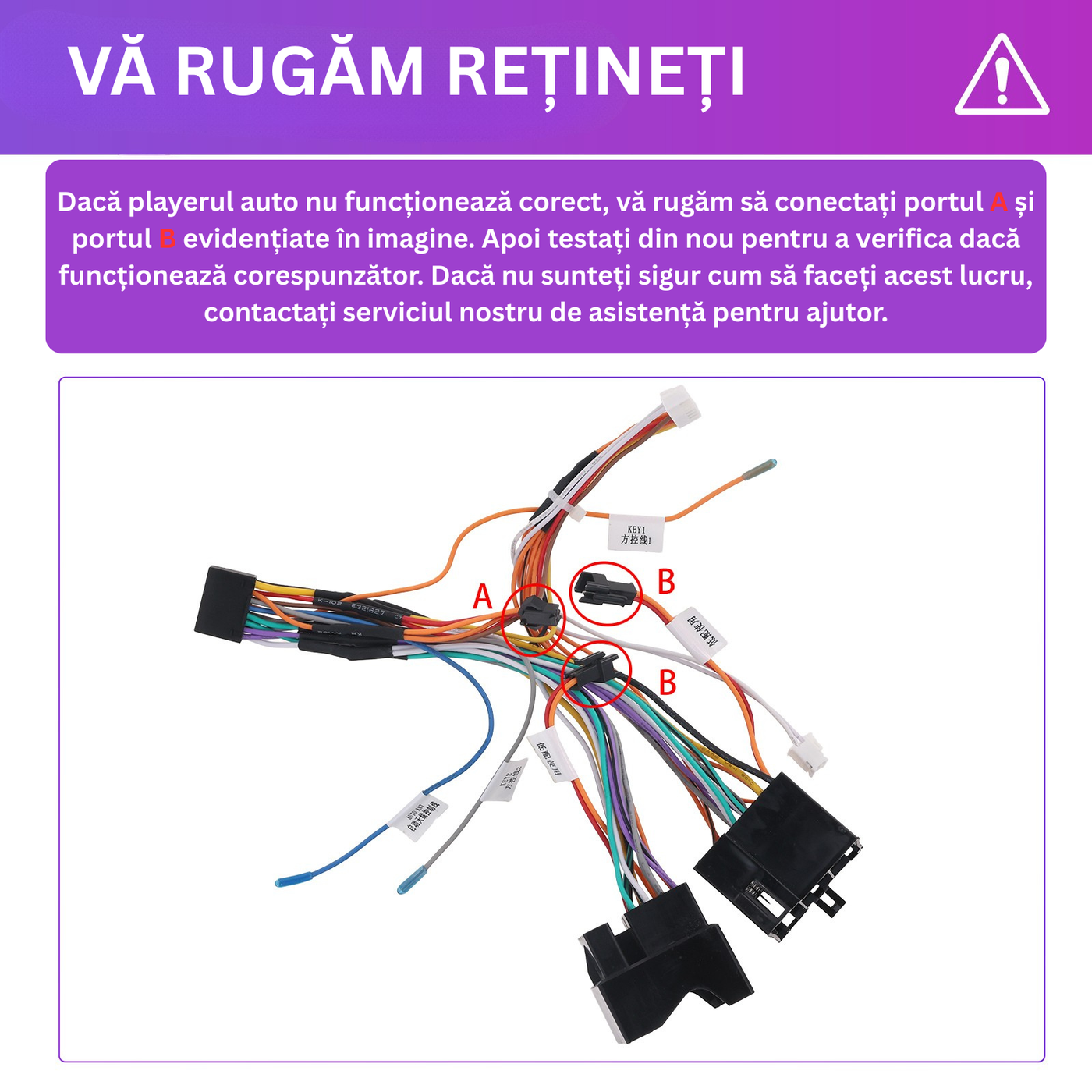 Informații importante