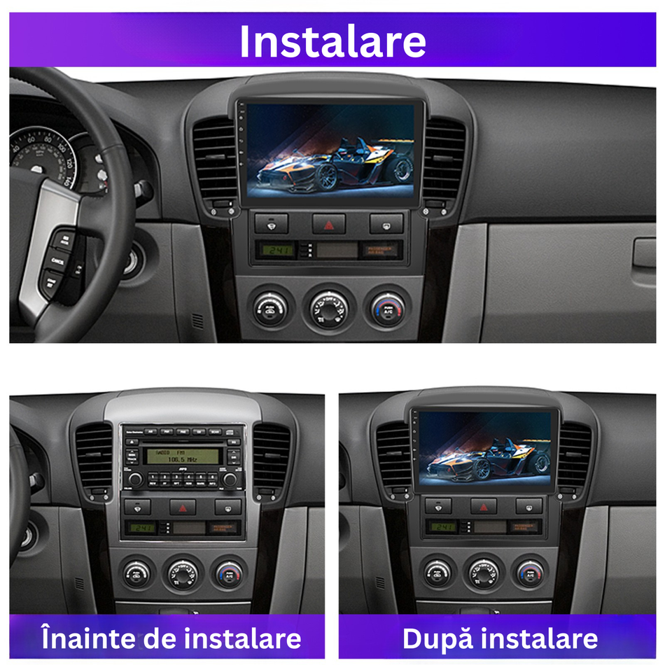 Navigatie Kia Sorento I (2004-2008) dedicata, MaxTech® PRO SERIES, 6 GB Ram 128 GB Rom, Carplay si Android auto, Ecran 9” HD Touch, GPS, Wifi, Bluetooth, Radio, USB, EQ, DSP, Waze