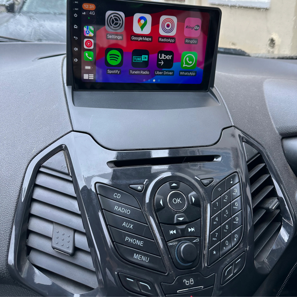 Navigatie Ford EcoSport (2013-2017) dedicata, MaxTech® PRO SERIES, 8 GB Ram 128 GB Rom, OctaCore, Carplay si Android auto, Ecran 9” HD Touch, Sim 4G, ADI/HI-Res, GPS, Wifi, Bluetooth, Radio, USB, EQ, DSP, Waze