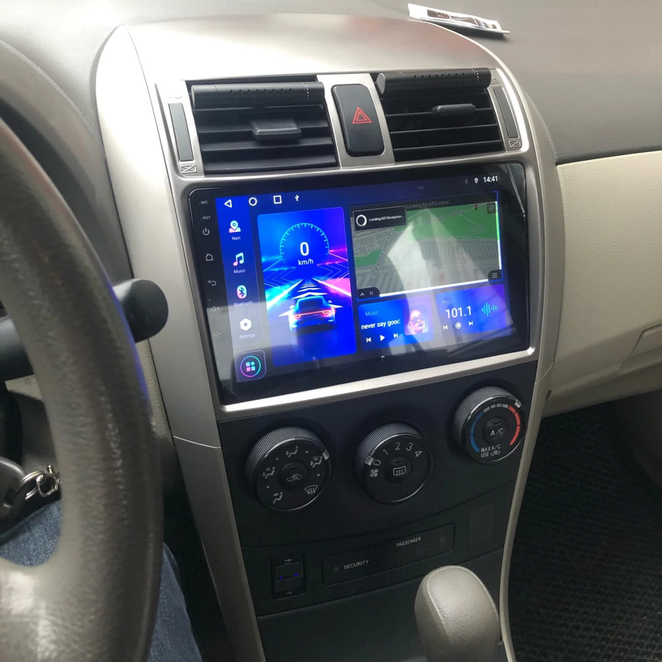 Navigatie Toyota Corolla (2007-2013) dedicata, MaxTech® PRO SERIES, 8 GB Ram 128 GB Rom, OctaCore, Carplay si Android auto, Ecran 9” HD Touch, Sim 4G, ADI/HI-Res, GPS, Wifi, Bluetooth, Radio, USB, EQ, DSP, Waze