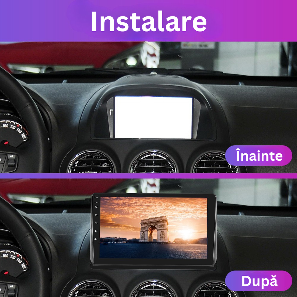 Navigatie Opel Antara (2008-2012) pre-facelift dedicata, MaxTech® PRO SERIES, 8 GB Ram 128 GB Rom, OctaCore, Carplay si Android auto, Ecran 9” HD Touch, Sim 4G, ADI/HI-Res, GPS, Wifi, Bluetooth, Radio, USB, EQ, DSP, Waze