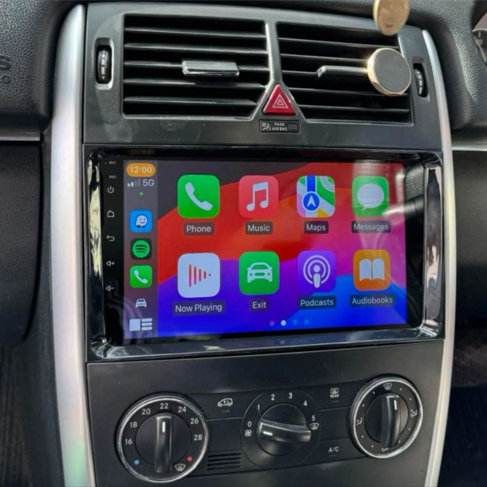 Navigatie Mercedes A-Class W169/B-Class W245 (2008–2012) dedicata, MaxTech® PRO SERIES, 8 GB Ram 128 GB Rom, OctaCore, Carplay si Android auto, Ecran 9” HD Touch, Sim 4G, ADI/HI-Res, GPS, Wifi, Bluetooth, Radio, USB, EQ, DSP, Waze