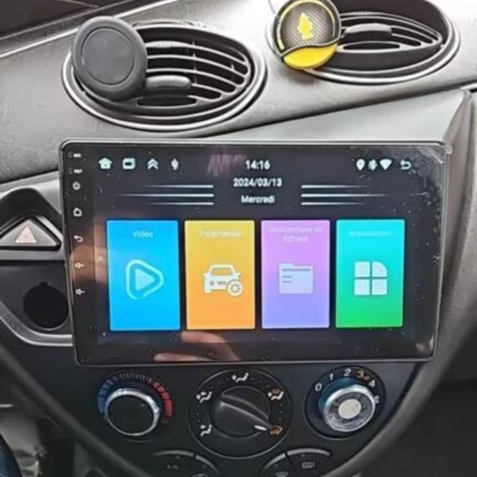 Navigatie Ford Focus MK1 (1998-2005) dedicata, MaxTech® PRO SERIES, 8 GB Ram 128 GB Rom, OctaCore, Carplay si Android auto, Ecran 9” HD Touch, Sim 4G, ADI/HI-Res, GPS, Wifi, Bluetooth, Radio, USB, EQ, DSP, Waze