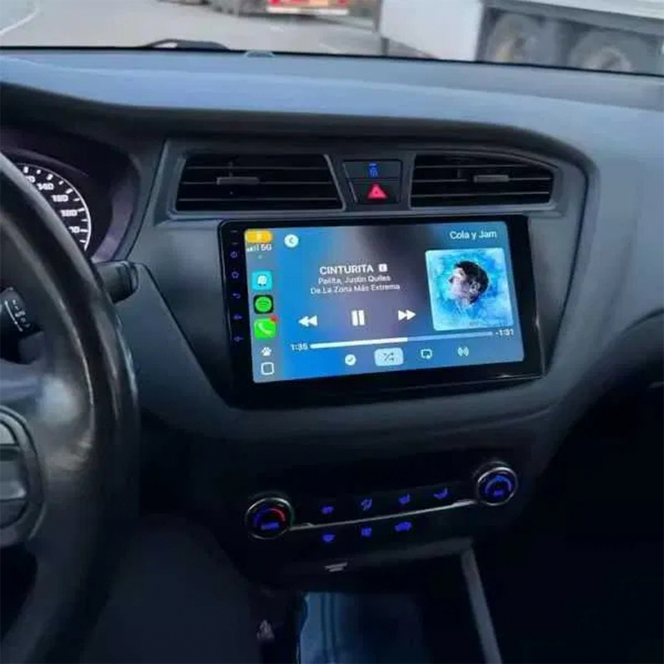 Navigatie Hyundai i20 2018–2020 dedicata, MaxTech® PRO SERIES, 8 GB Ram 128 GB Rom, OctaCore, Carplay si Android auto, Ecran 9” HD Touch, Sim 4G, ADI/HI-Res, GPS, Wifi, Bluetooth, Radio, USB, EQ, DSP, Waze