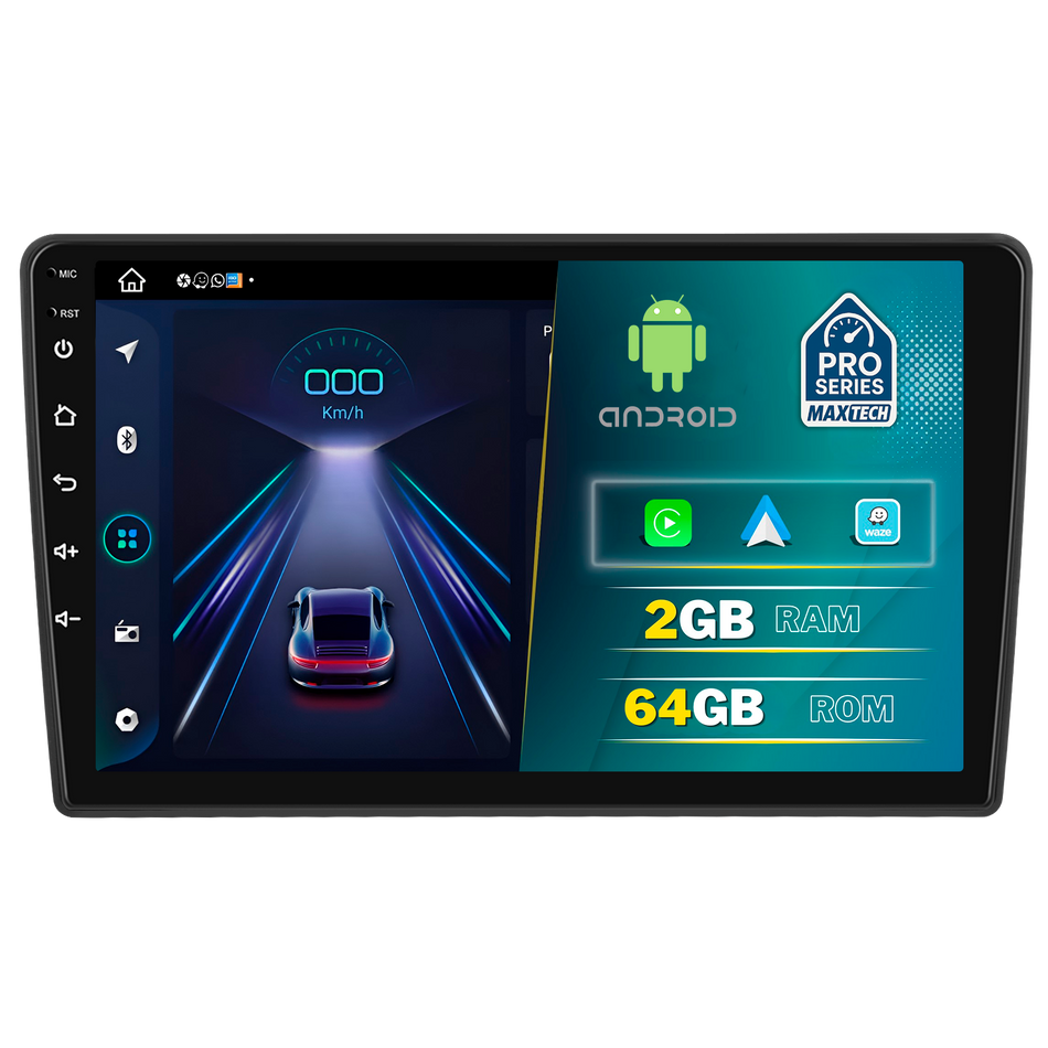 Navigatie Citroen Berlingo II (2015-2018) facelift / Peugeot Partner II (2008-2018) dedicata, MaxTech® PRO SERIES, 2 GB Ram 64 GB Rom, Carplay si Android auto, Ecran 9” HD Touch, GPS, Wifi, Bluetooth, Radio, USB, EQ, DSP, Waze