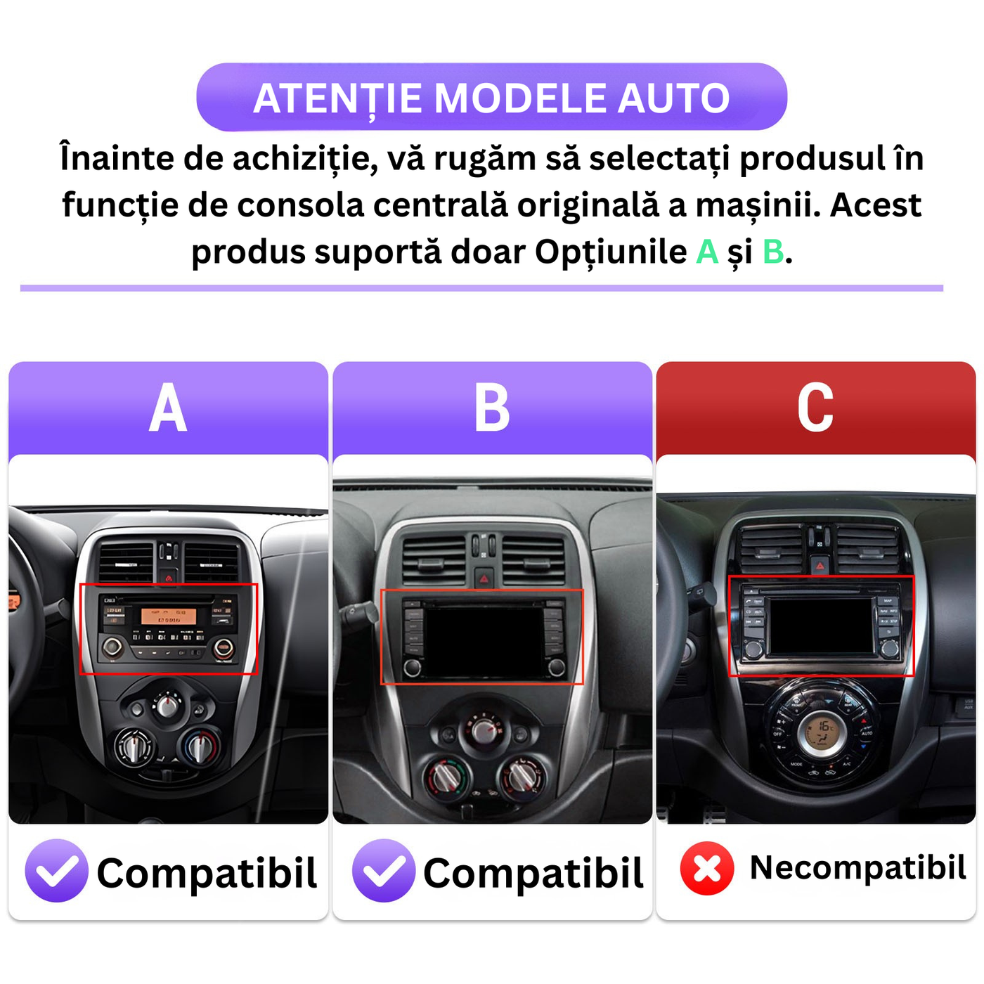 Posibile incompatibilități