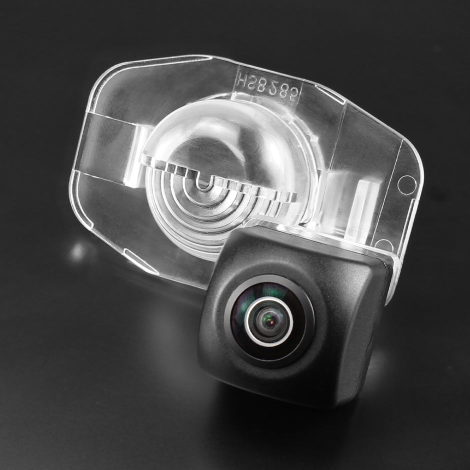 Camera marsarier Toyota Corolla E140 E150 dedicata, MaxTech PRO, suport lampa numar OEM, AHD/CVBS 1280x720, unghi 155 grade, RCA, navigatii Android aftermarket