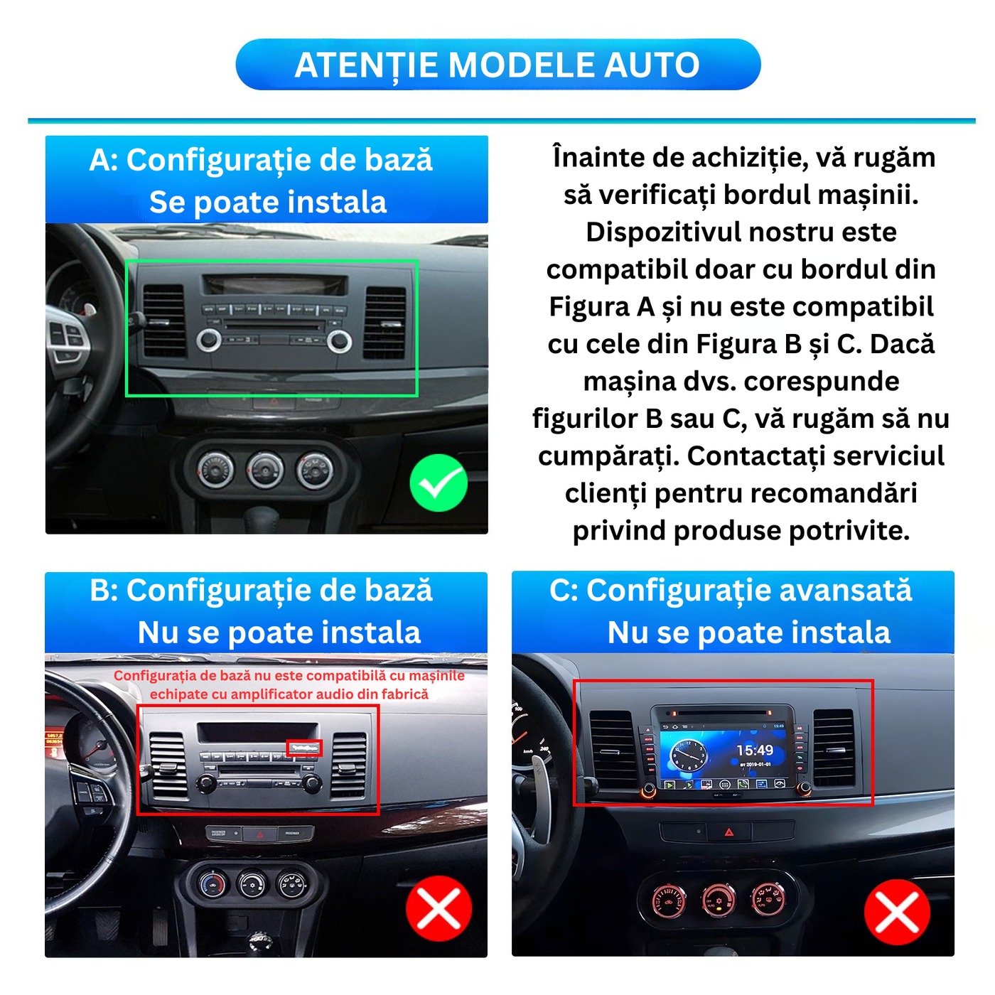 Posibile incompatibilități