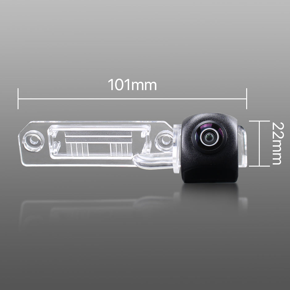 Camera marsarier Skoda Superb II 3T, Volkswagen Passat B6 B7, Passat CC, VW CC dedicata, MaxTech PRO, suport lampa numar OEM, AHD/CVBS 1280x720, unghi 155 grade, RCA, navigatii Android aftermarket