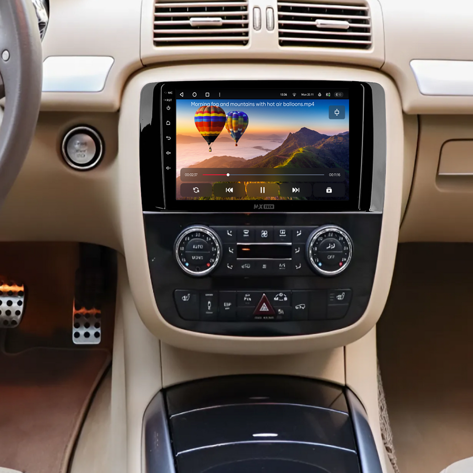 Navigatie Mercedes-Benz R-Class W251 (2006-2013) dedicata, MaxTech® PRO SERIES, 4 GB Ram 64 GB Rom, Carplay si Android auto, Ecran 9 ” HD Touch, GPS, Wifi, Bluetooth, Radio, USB, EQ, DSP, Waze