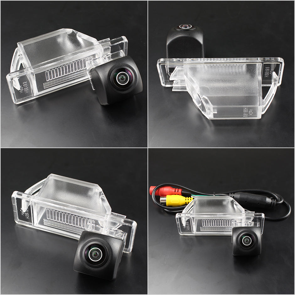 Camera marsarier Nissan Qashqai I, Qashqai+2, X-Trail II dedicata, MaxTech PRO, suport lampa numar OEM, AHD/CVBS 1280x720, unghi 155 grade, RCA, navigatii Android aftermarket