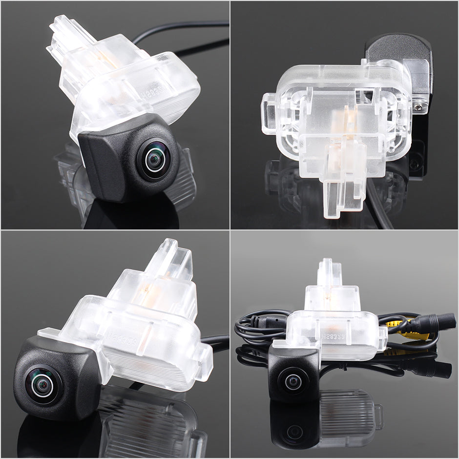 Camera marsarier Mazda 3 BM BN dedicata, MaxTech ECO Dynamic, suport lampa numar OEM, CVBS 960x720, unghi 155 grade, linii dinamice, RCA, navigatii Android aftermarket