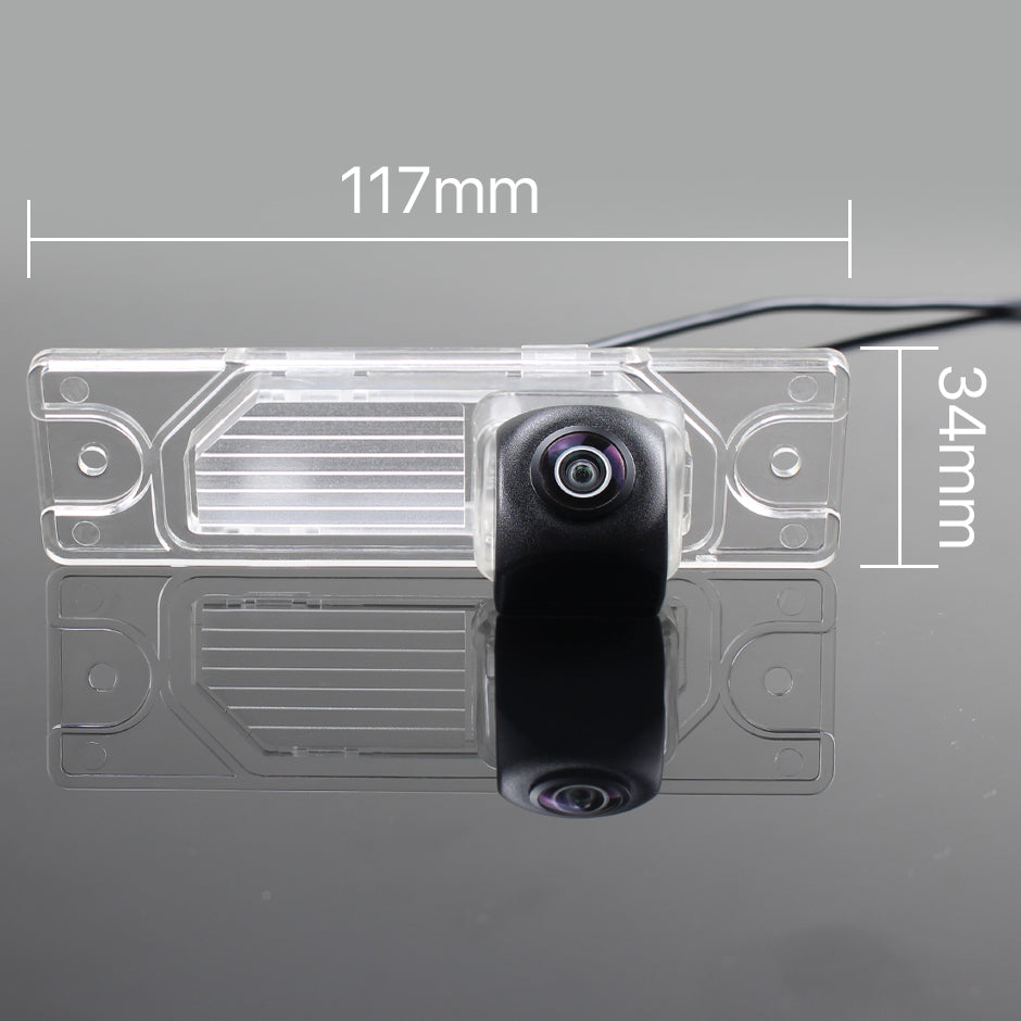 Camera marsarier Renault Koleos I MK1 HY dedicata, MaxTech ULTRA Dynamic, suport lampa numar OEM, AHD 1080p CVBS 720p, unghi 155 grade, linii dinamice, RCA, navigatii Android aftermarket