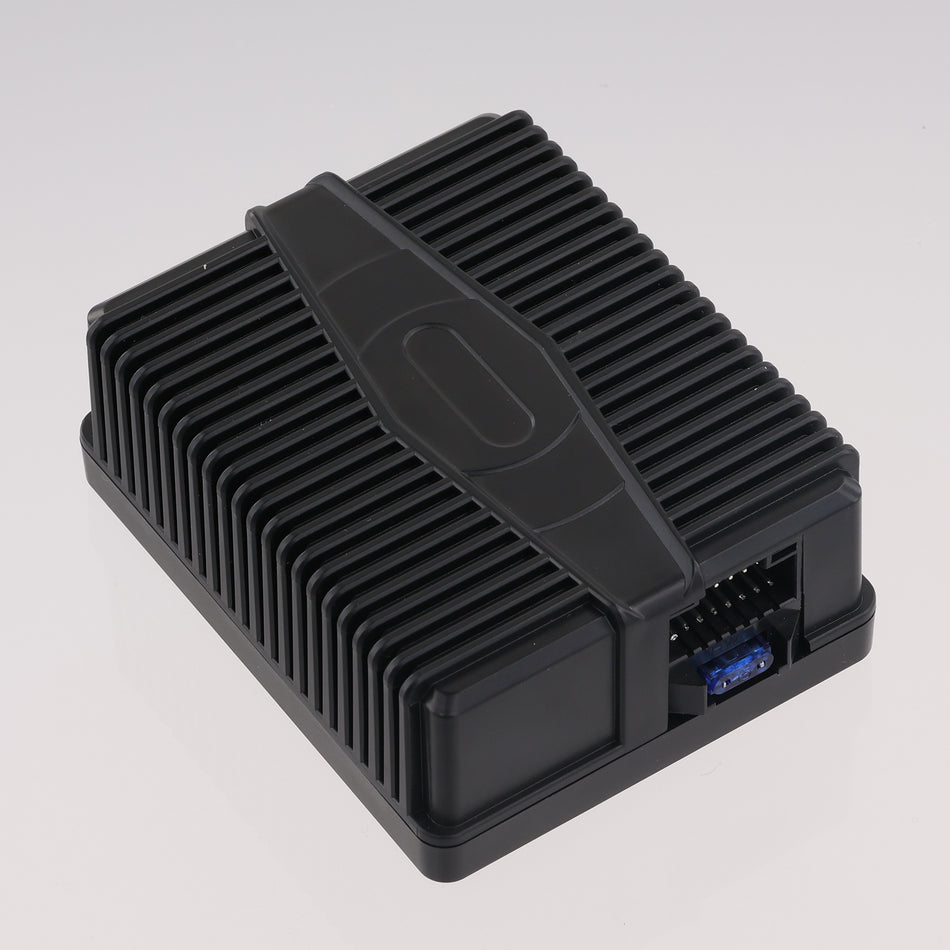 Amplificator Digital Auto DAP 3.0 MaxTech, 4x80W RMS, Reglaj Bass Mid High, 9-16V, pentru Navigatii Android