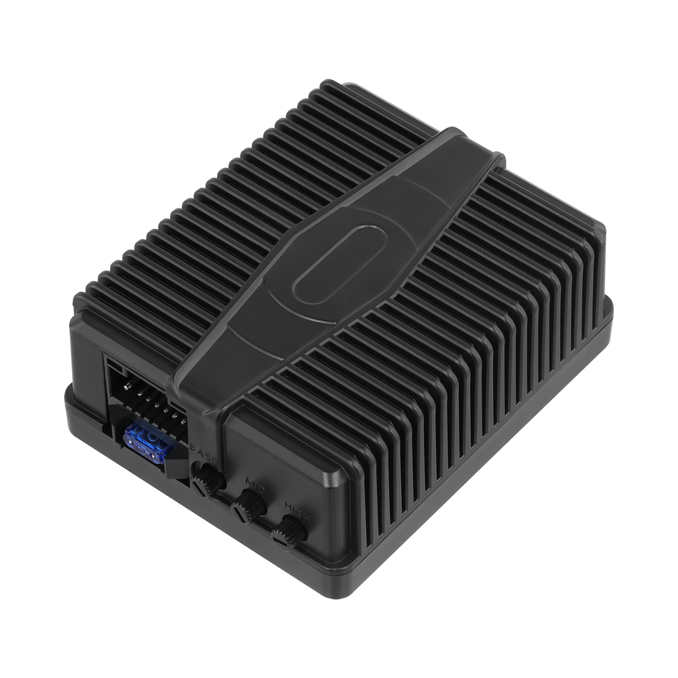 Amplificator Digital Auto DAP 3.0 MaxTech, 4x80W RMS, Reglaj Bass Mid High, 9-16V, pentru Navigatii Android