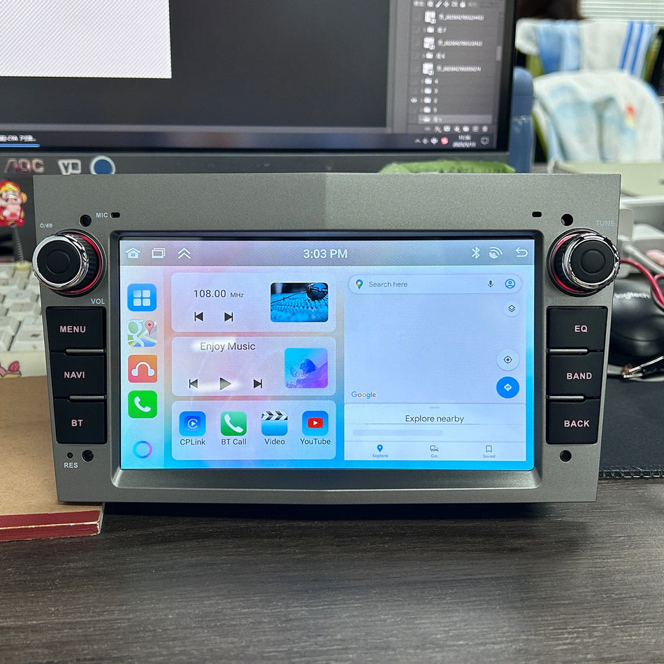 Navigatie Opel Android MaxTech® PRO SERIES, 2GB RAM, 64GB ROM, CarPlay & Android Auto, ecran 7 inch HD Touch, Astra, Corsa, Zafira, Vivaro, Meriva, Antara, Combo, Signum, Tigra, GPS, WiFi, Bluetooth, Waze, DSP, EQ, GRI
