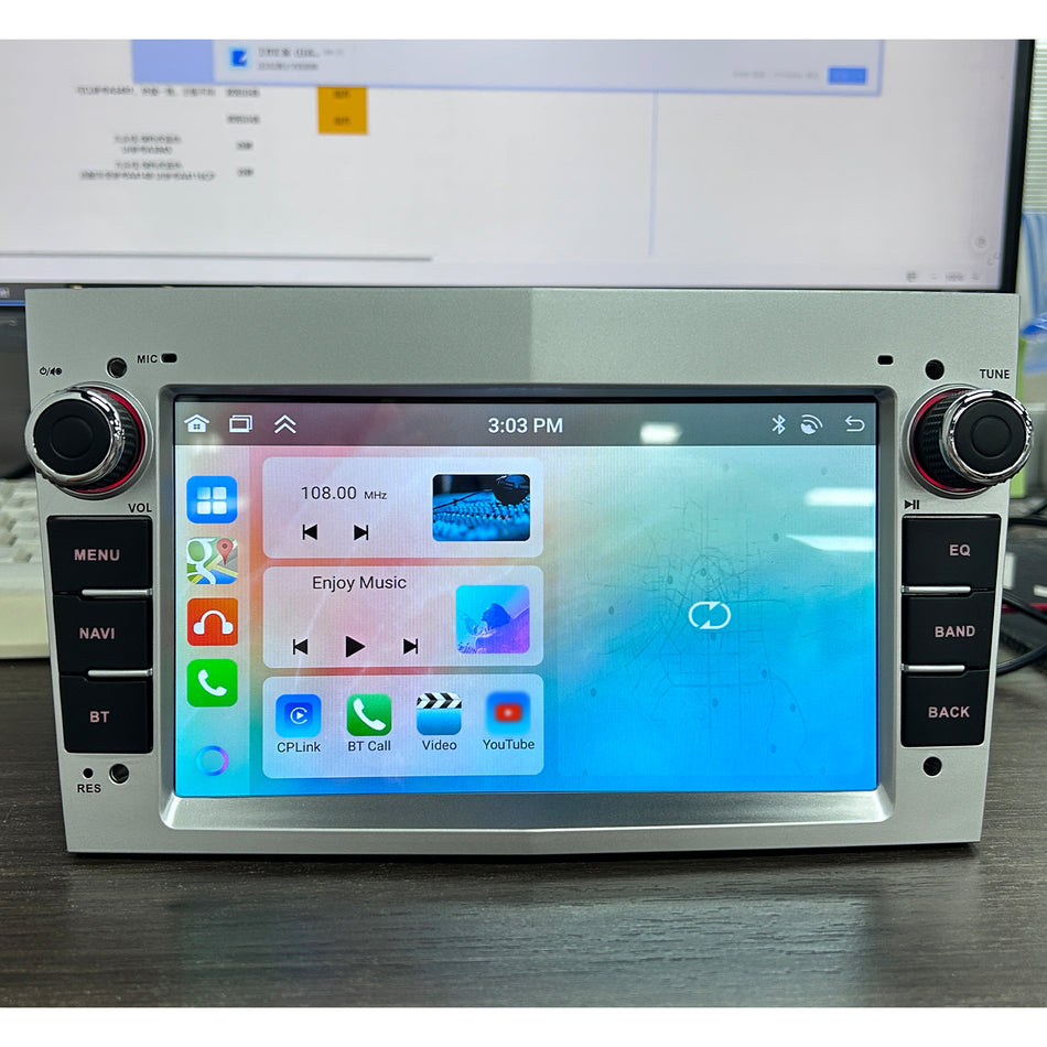 Navigatie Opel Android MaxTech® PRO SERIES, 2GB RAM, 64GB ROM, CarPlay & Android Auto, ecran 7 inch HD Touch, Astra, Corsa, Zafira, Vivaro, Meriva, Antara, Combo, Signum, Tigra, GPS, WiFi, Bluetooth, Waze, DSP, EQ, Argintiu