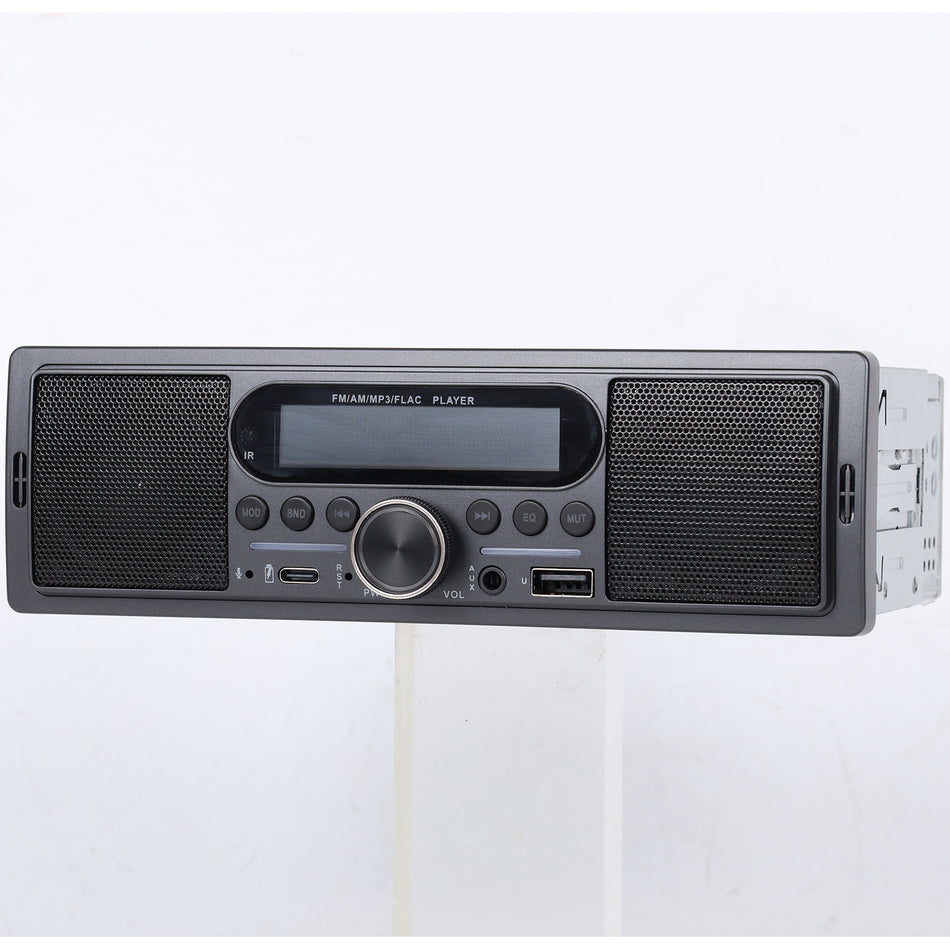 Player auto 1 DIN MaxTech®, Bluetooth 5.1, difuzoare integrate, Fast Charging, FM/AM, USB, AUX, SD/TF, MP3, 4x45W