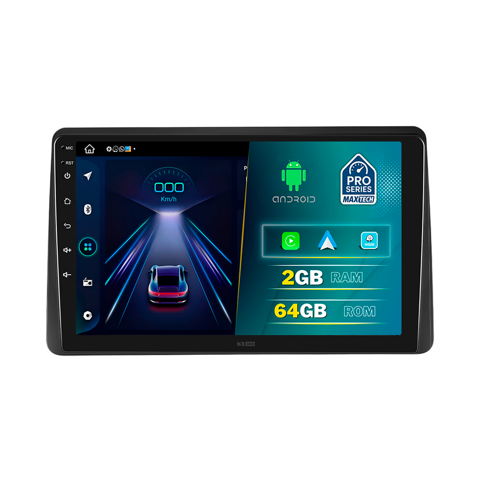 Navigatie Dacia Duster II (2018-2021) pre-facelift dedicata, MaxTech® PRO SERIES, 2 GB Ram 64 GB Rom, Carplay si Android auto, Ecran 10” HD Touch, GPS, Wifi, Bluetooth, Radio, USB, EQ, DSP, Waze