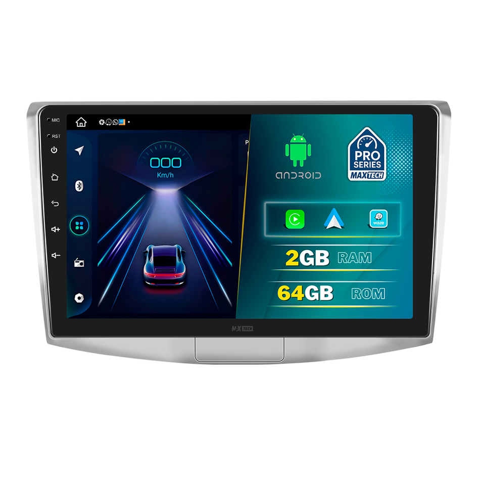 Navigatie Volkswagen Passat B6, B7, CC (2005-2014) dedicata, MaxTech® PRO SERIES, 2 GB Ram 64 GB Rom, Carplay si Android auto, Ecran 10” HD Touch, GPS, Wifi, Bluetooth, Radio, USB, EQ, DSP, Waze