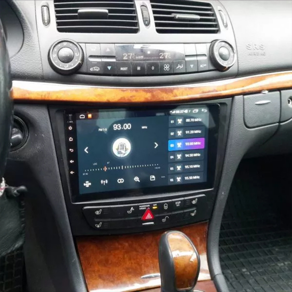 Navigatie Mercedes E-Class W211 / CLS-Class C219 (2005-2008) dedicata, MaxTech® PRO SERIES, 8 GB Ram 128 GB Rom, OctaCore, Carplay si Android auto, Ecran 9” HD Touch, Sim 4G, ADI/HI-Res, GPS, Wifi, Bluetooth, Radio, USB, EQ, DSP, Waze