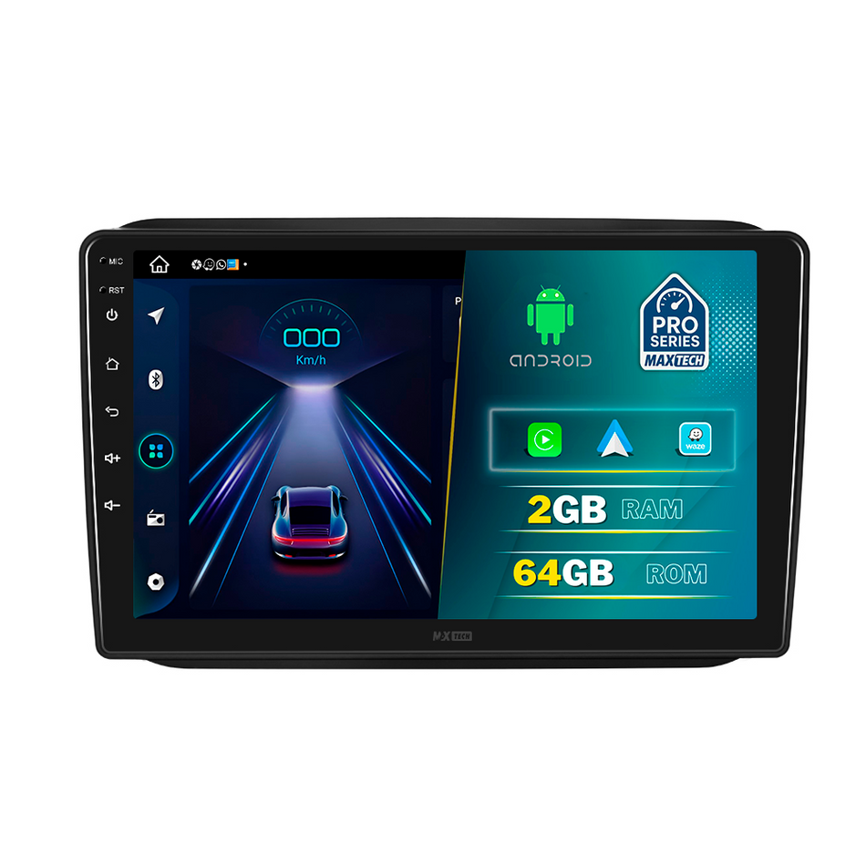 Navigatie Skoda Fabia II / Roomster (2008-2014) dedicata, MaxTech® PRO SERIES, 2 GB Ram 64 GB Rom, Carplay si Android auto, Ecran 10” HD Touch, GPS, Wifi, Bluetooth, Radio, USB, EQ, DSP, Waze