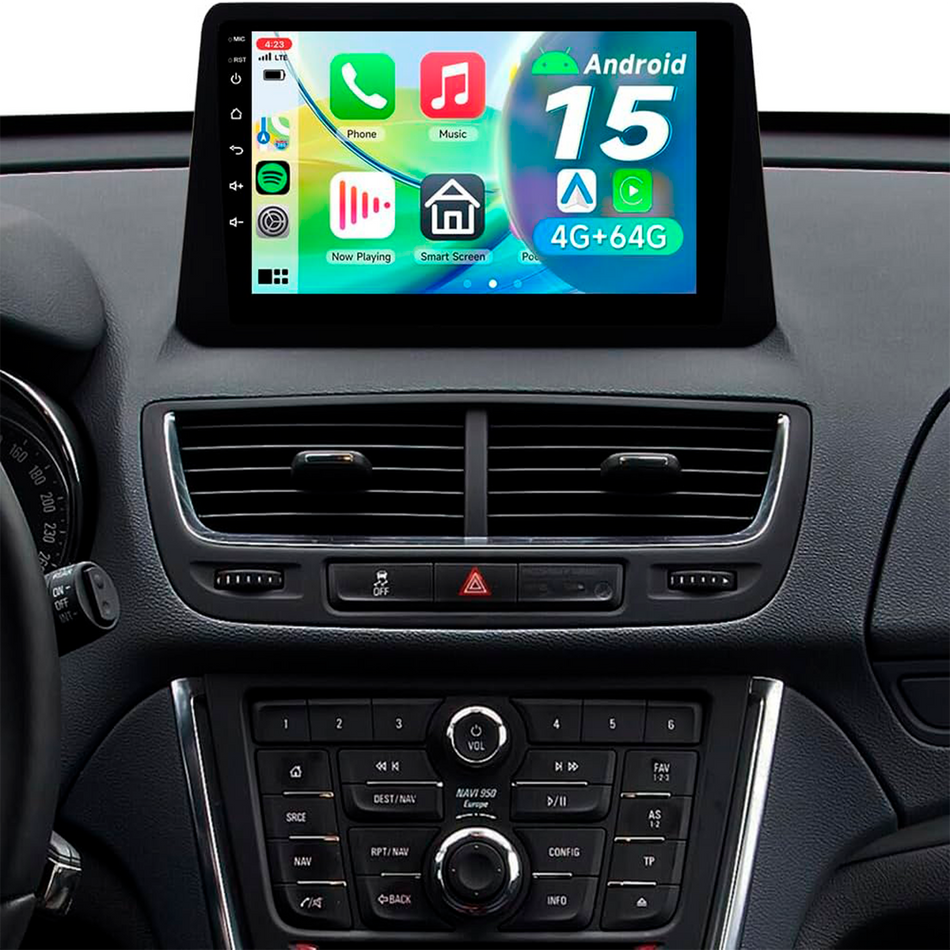 Navigatie Opel Mokka 2012–2016 cu canbus dedicata, MaxTech® PRO SERIES, 4 GB Ram 64 GB Rom, Carplay si Android auto, Ecran 9 ” HD Touch, GPS, Wifi, Bluetooth, Radio, USB, EQ, DSP, Waze