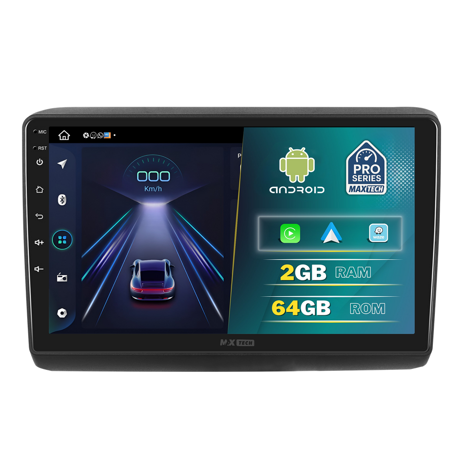 Navigatie Fiat Ducato / Citroen Jumper / Peugeot Boxer 2006–2014 dedicata, MaxTech® PRO SERIES, 2 GB Ram 64 GB Rom, Carplay si Android auto, Ecran 9” HD Touch, GPS, Wifi, Bluetooth, Radio, USB, EQ, DSP, Waze