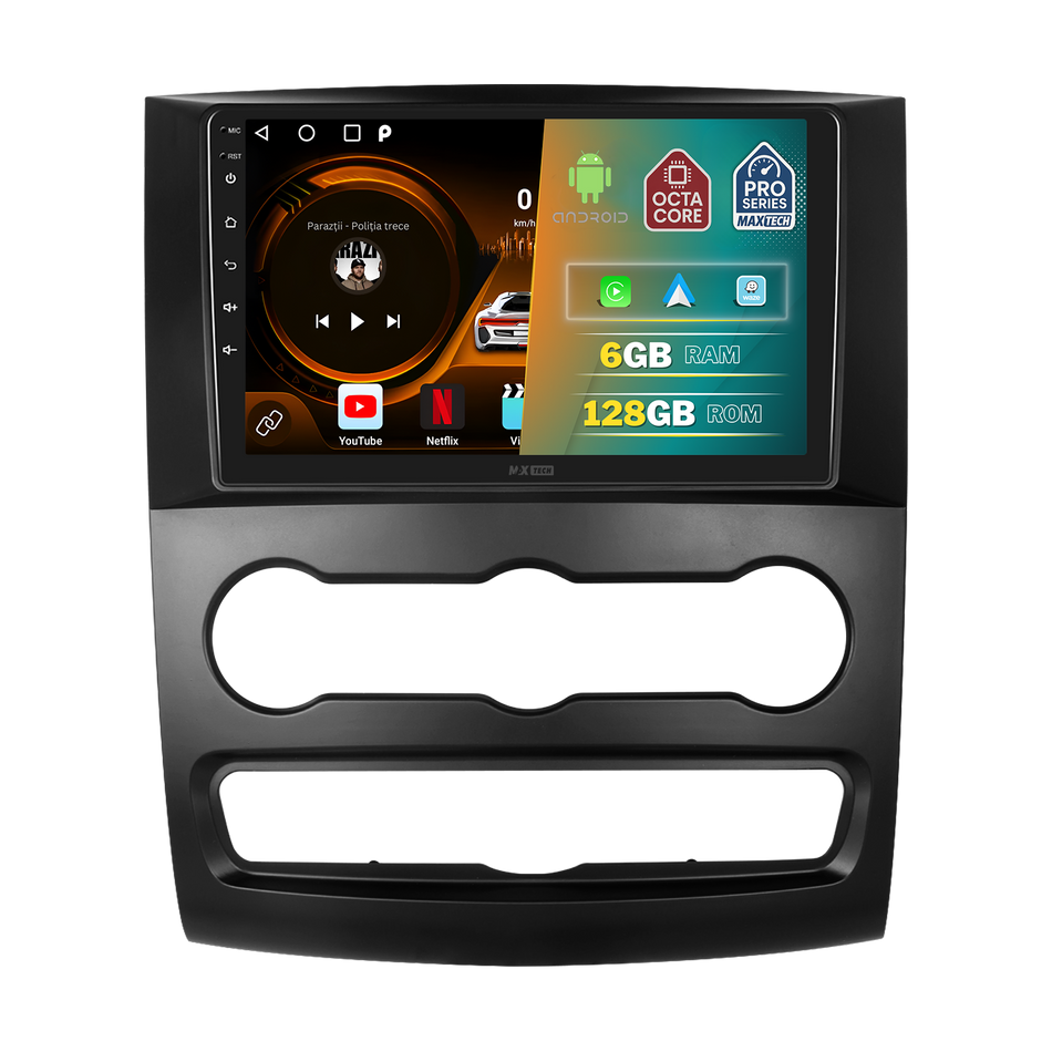 Navigatie Mercedes-Benz Sprinter W906 / Crafter  (2006–2013) ( 2006-2016 ) dedicata, MaxTech® PRO SERIES, 6 GB Ram 128 GB Rom, Carplay si Android auto, Ecran 10” HD Touch, GPS, Wifi, Bluetooth, Radio, USB, EQ, DSP, Waze