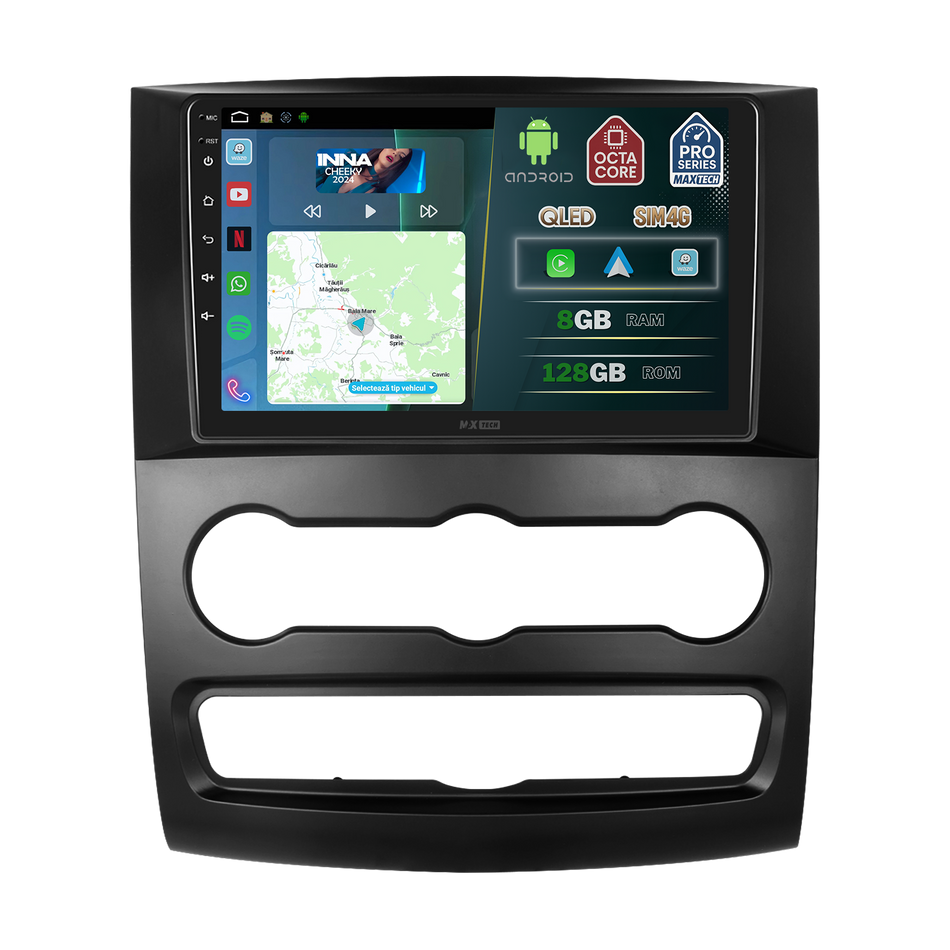 Navigatie Mercedes-Benz Sprinter W906 / Crafter  (2006–2013) ( 2006-2016 ) dedicata, MaxTech® PRO SERIES, 8 GB Ram 128 GB Rom, OctaCore, Carplay si Android auto, Ecran 10” HD Touch, Sim 4G, ADI/HI-Res, GPS, Wifi, Bluetooth, Radio, USB, EQ, DSP, Waze