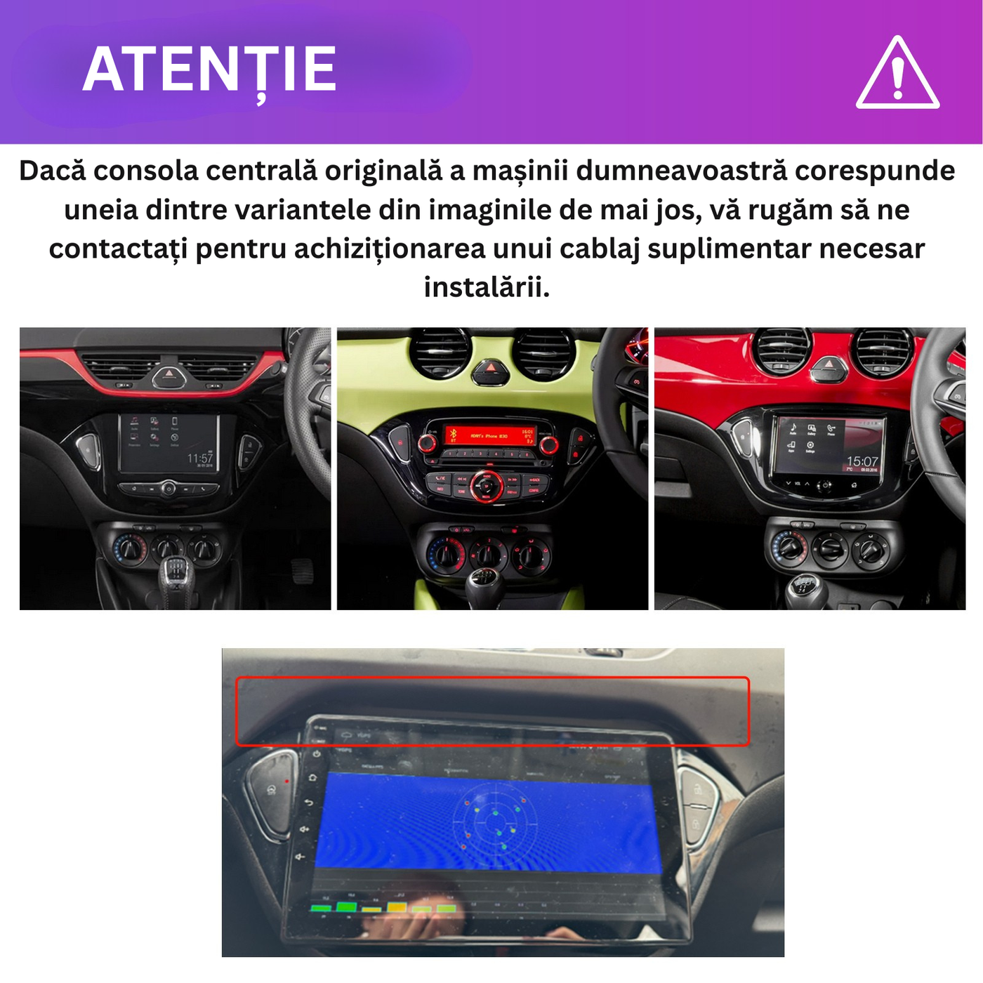 Informații importante