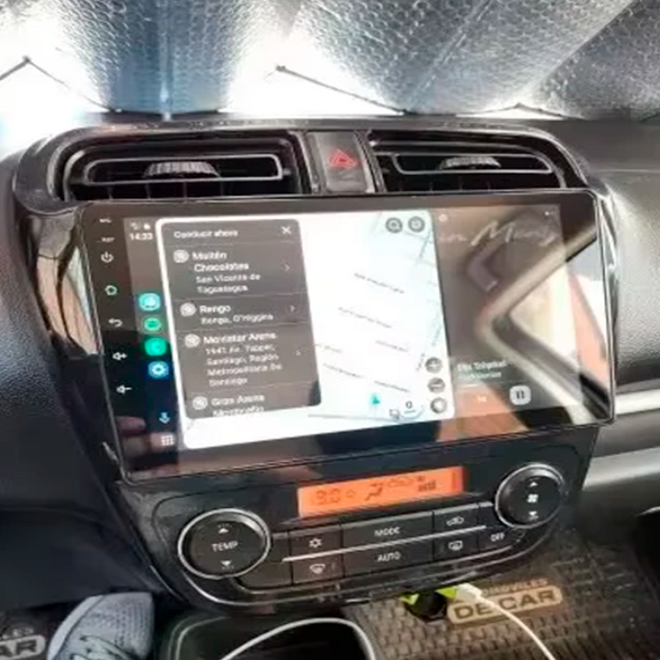 Navigatie Mitsubishi Mirage 2012–2016 dedicata, MaxTech® PRO SERIES, 2 GB Ram 64 GB Rom, Carplay si Android auto, Ecran 9” HD Touch, GPS, Wifi, Bluetooth, Radio, USB, EQ, DSP, Waze